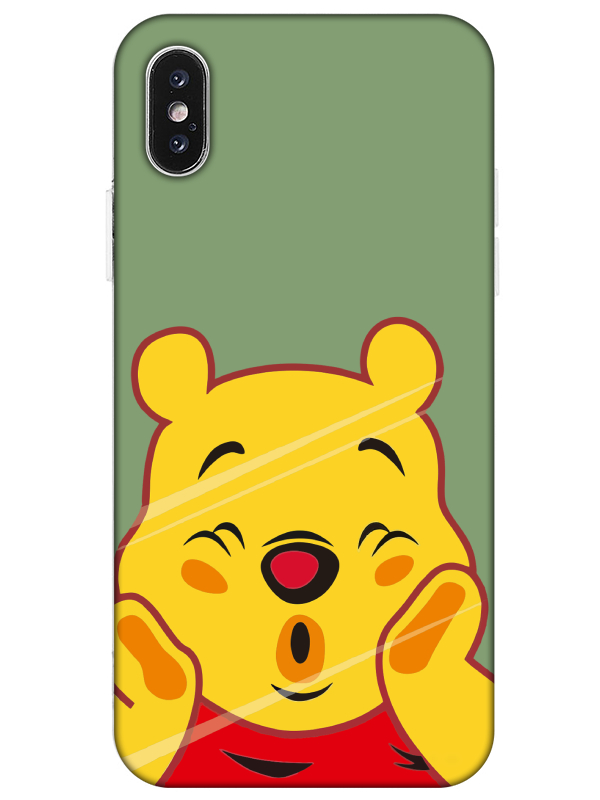 iPhone%20X%20Winnie%20The%20Pooh%20Yeşil%20Telefon%20Kılıfı