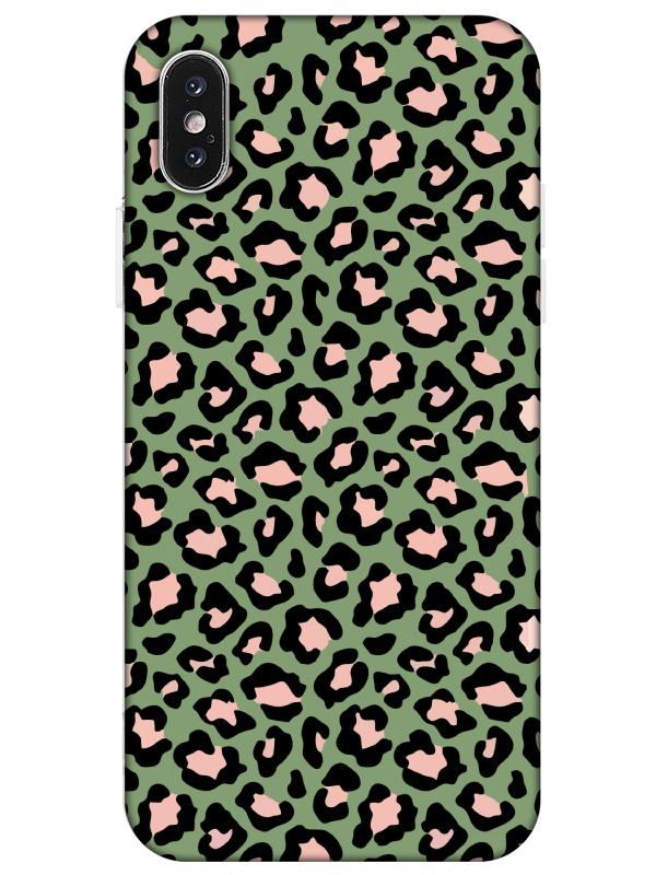 iPhone%20X%20Leopar%20Desenli%20Yeşil%20Telefon%20Kılıfı