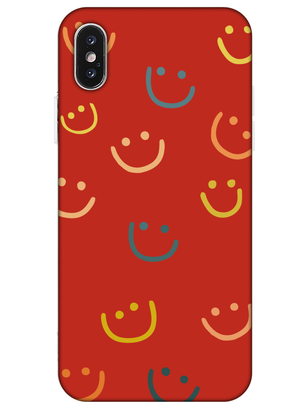 iPhone%20X%20Emoji%20Gülen%20Yüz%20Kırmızı%20Telefon%20Kılıfı