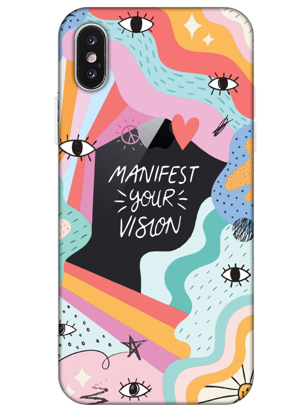 iPhone%20X%20Manifest%20Your%20Vision%20Şeffaf%20Telefon%20Kılıfı