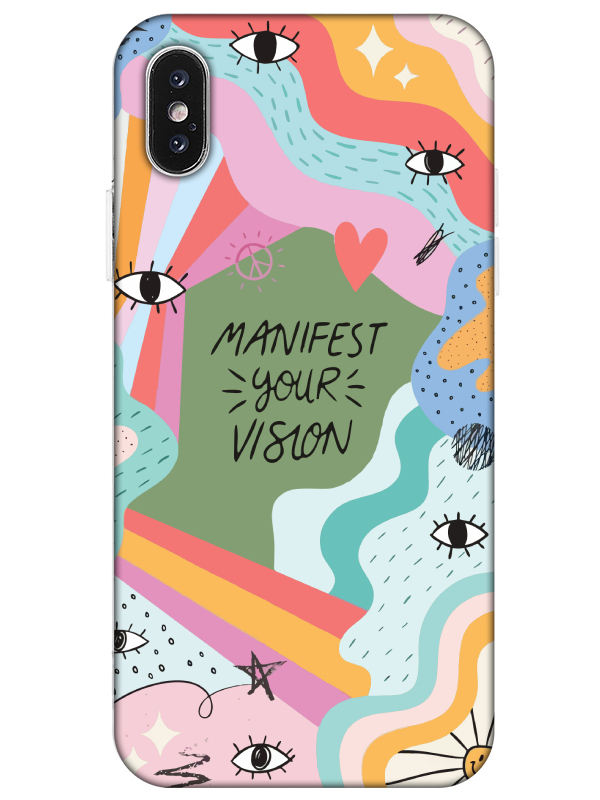 iPhone%20X%20Manifest%20Your%20Vision%20Yeşil%20Telefon%20Kılıfı