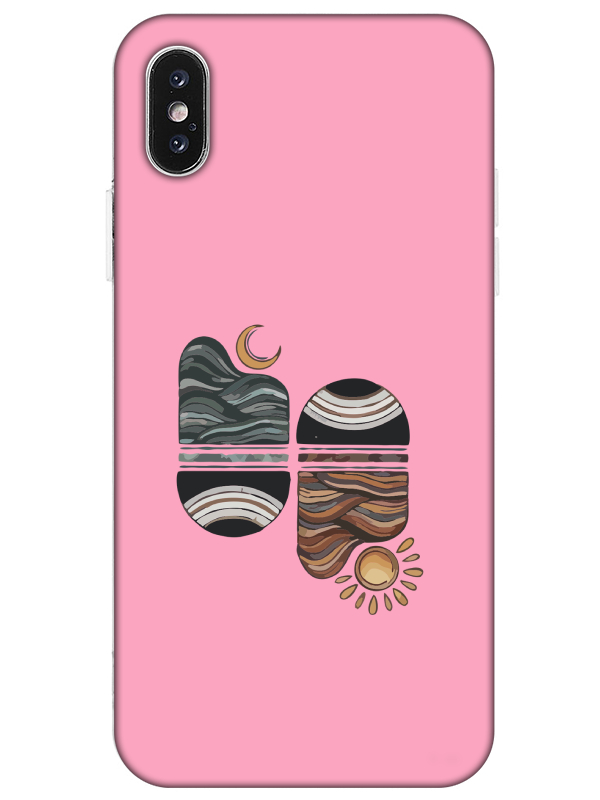 iPhone%20X%20Sunset%20Wave%20Pembe%20Telefon%20Kılıfı