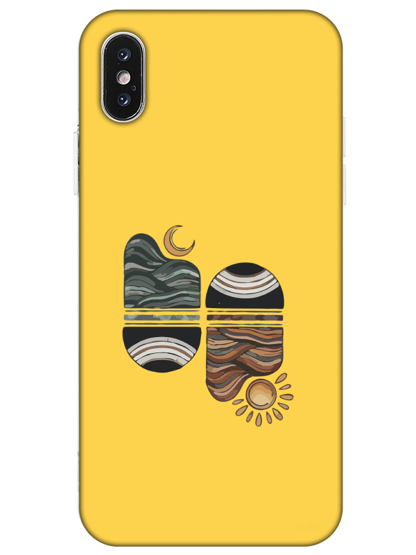 iPhone%20X%20Sunset%20Wave%20Sarı%20Telefon%20Kılıfı