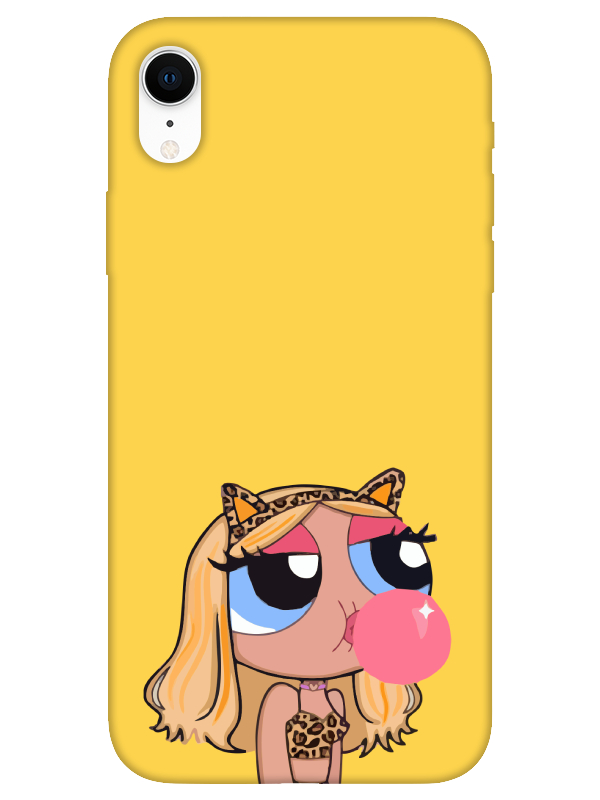 iPhone%20XR%20Powerpuff%20Girls%20Sarı%20Telefon%20Kılıfı