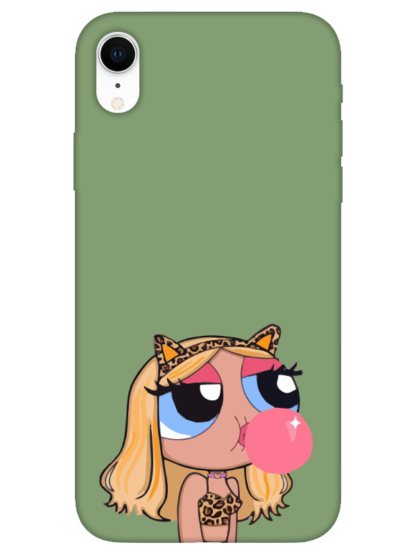 iPhone%20XR%20Powerpuff%20Girls%20Yeşil%20Telefon%20Kılıfı