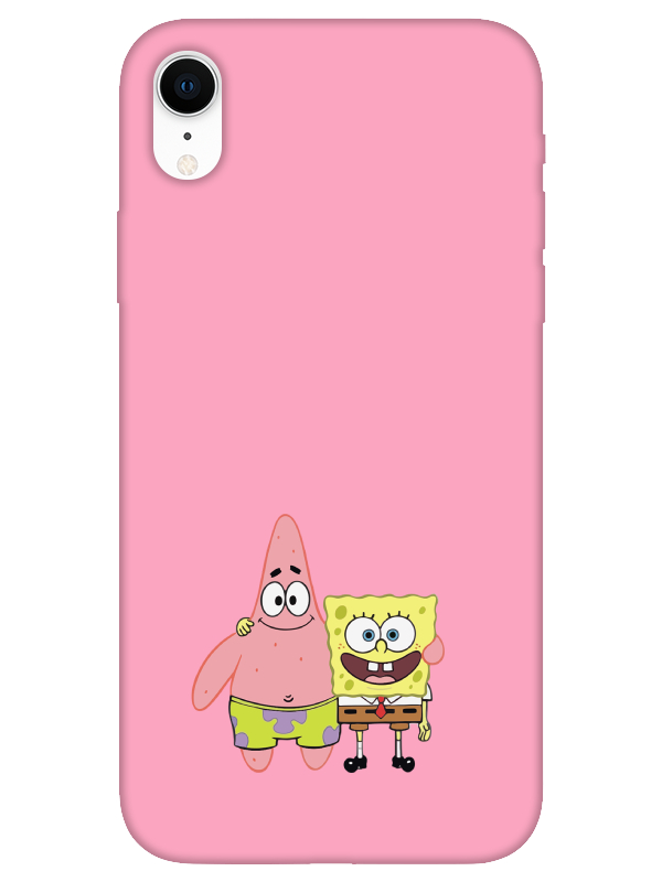 iPhone%20XR%20Sünger%20Bob%20Ve%20Patrickstar%20Pembe%20Telefon%20Kılıfı