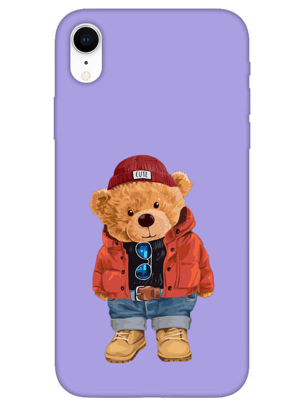 iPhone%20XR%20Teddy%20Bear%20Lila%20Telefon%20Kılıfı