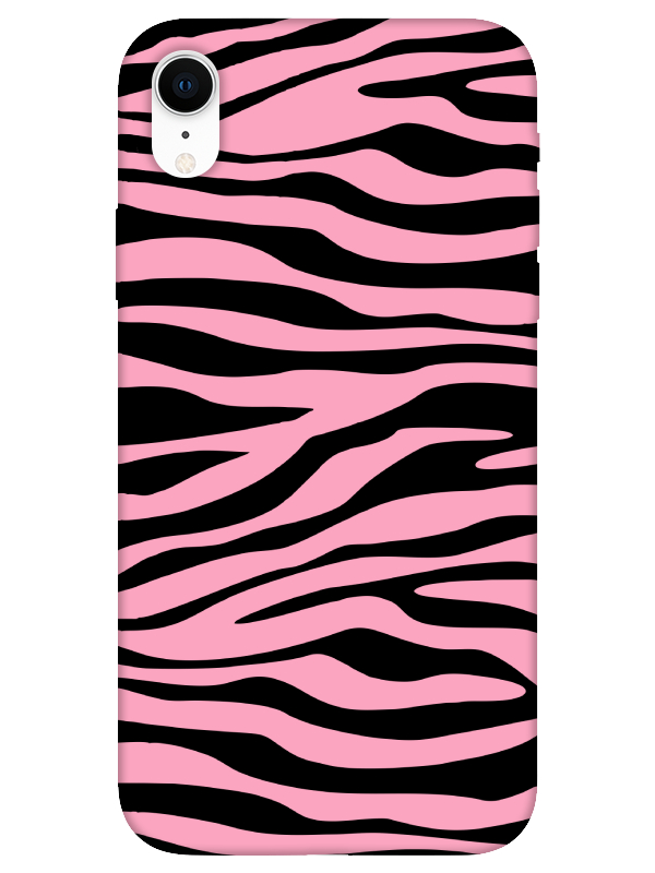 iPhone%20XR%20Zebra%20Desen%20Pembe%20Telefon%20Kılıfı