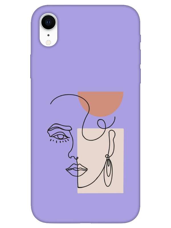 iPhone%20XR%20Women%20Art%20Lila%20Telefon%20Kılıfı