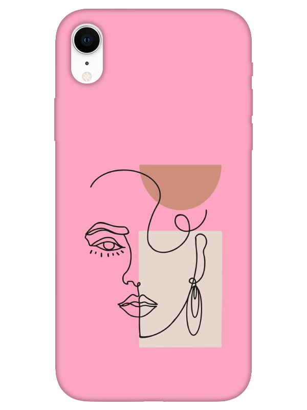 iPhone%20XR%20Women%20Art%20Pembe%20Telefon%20Kılıfı