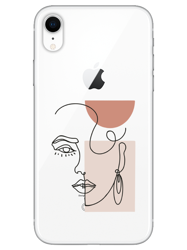 iPhone%20XR%20Women%20Art%20Şeffaf%20Telefon%20Kılıfı