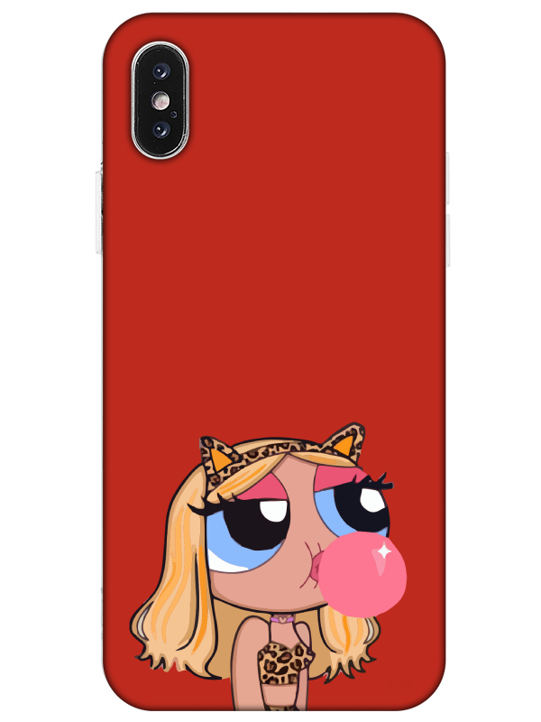 iPhone%20XS%20Powerpuff%20Girls%20Kırmızı%20Telefon%20Kılıfı