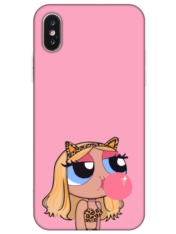 iPhone%20XS%20Powerpuff%20Girls%20Pembe%20Telefon%20Kılıfı