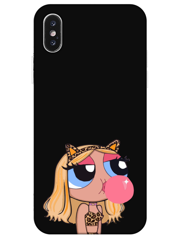 iPhone%20XS%20Powerpuff%20Girls%20Siyah%20Telefon%20Kılıfı