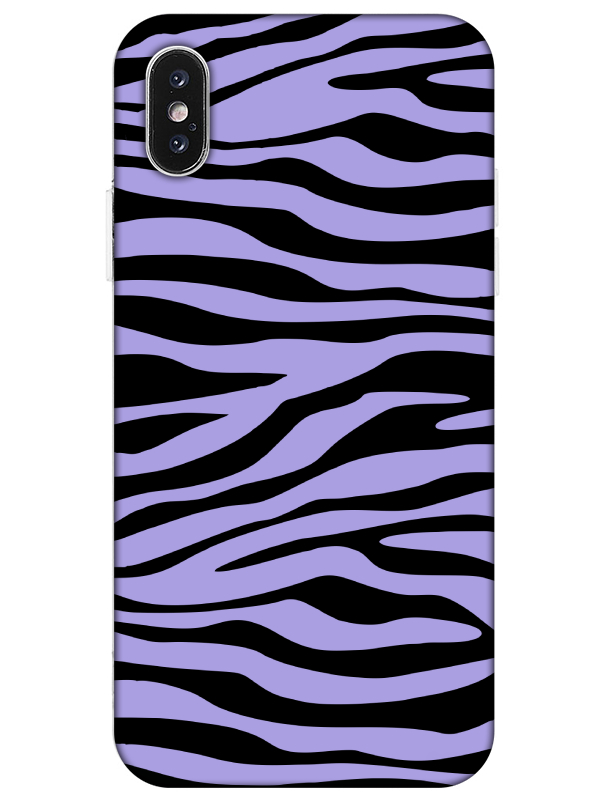 iPhone%20XS%20Zebra%20Desen%20Lila%20Telefon%20Kılıfı