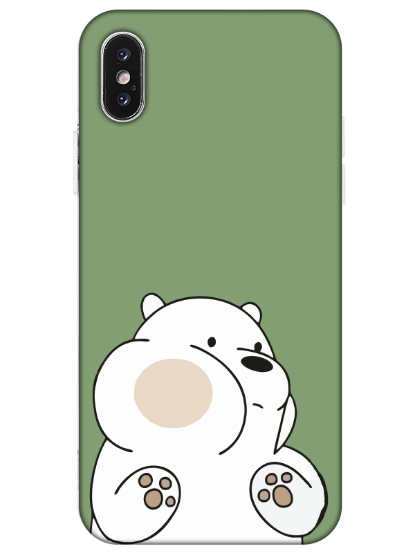 iPhone%20XS%20Panda%20Yeşil%20Telefon%20Kılıfı