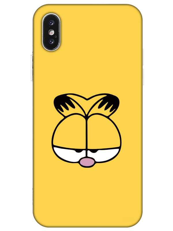 iPhone%20XS%20Max%20Garfield%20Sarı%20Telefon%20Kılıfı