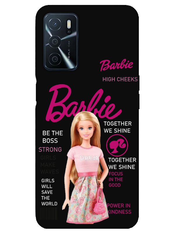 Oppo%20A16%20Barbie%20Siyah%20Telefon%20Kılıfı