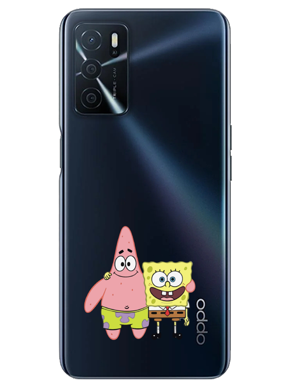 Oppo%20A16%20Sünger%20Bob%20Ve%20Patrickstar%20Şeffaf%20Telefon%20Kılıfı