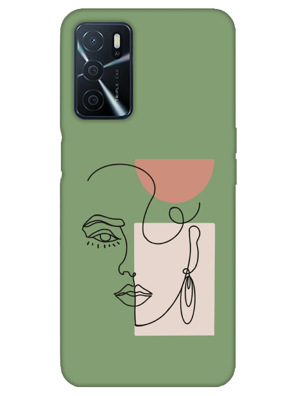 Oppo%20A16%20Women%20Art%20Yeşil%20Telefon%20Kılıfı