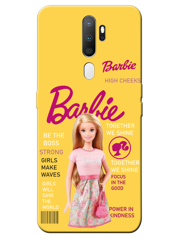 Oppo%20A5%202020%20Barbie%20Sarı%20Telefon%20Kılıfı