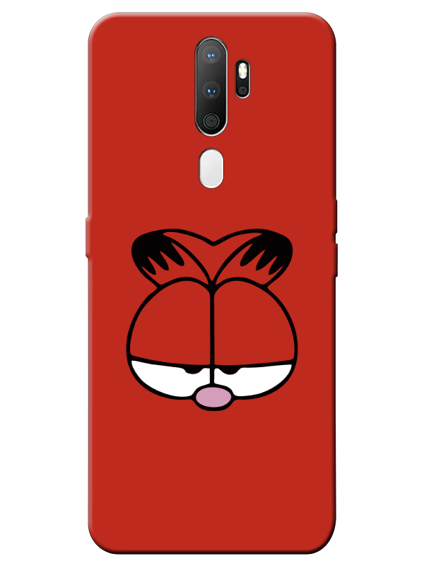 Oppo%20A5%202020%20Garfield%20Kırmızı%20Telefon%20Kılıfı