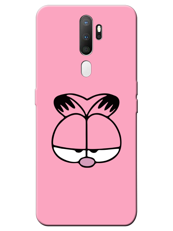 Oppo%20A5%202020%20Garfield%20Pembe%20Telefon%20Kılıfı