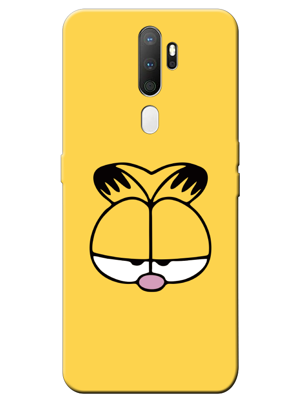 Oppo%20A5%202020%20Garfield%20Sarı%20Telefon%20Kılıfı