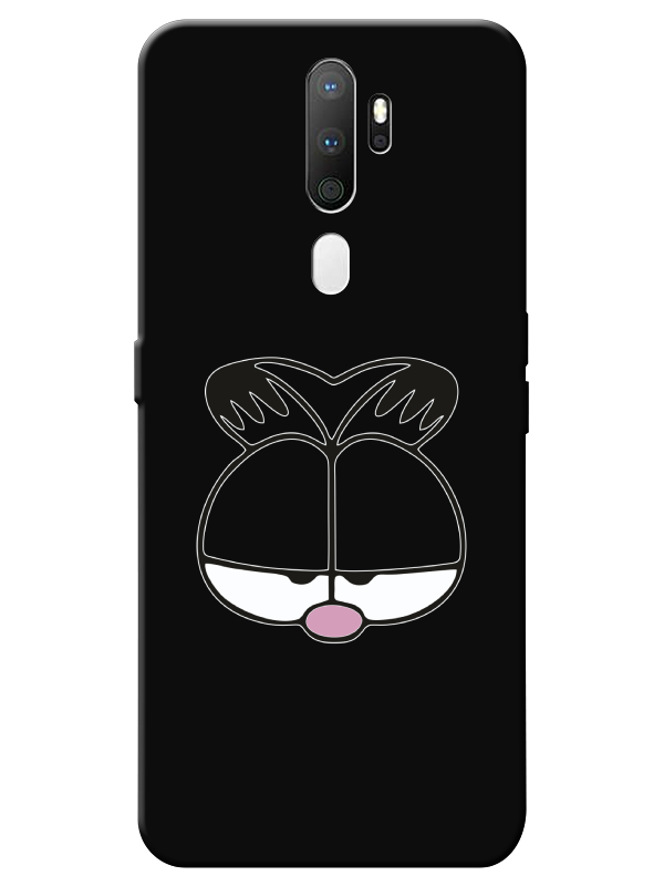 Oppo%20A5%202020%20Garfield%20Siyah%20Telefon%20Kılıfı