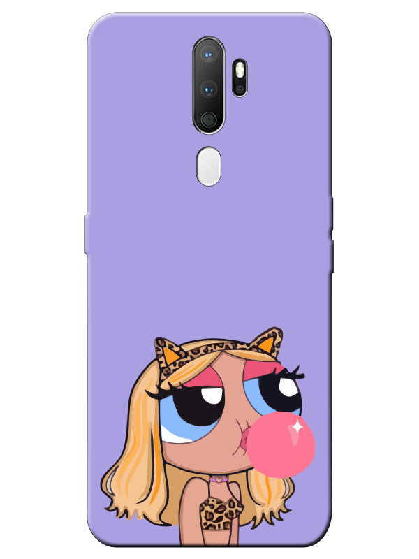 Oppo%20A5%202020%20Powerpuff%20Girls%20Lila%20Telefon%20Kılıfı