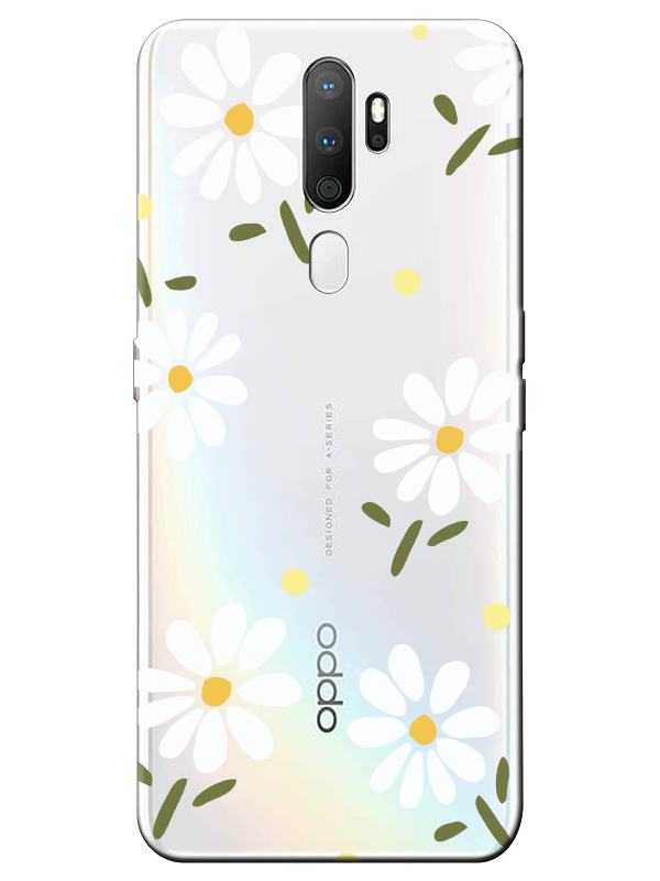 Oppo%20A5%202020%20Papatya%20Şeffaf%20Telefon%20Kılıfı