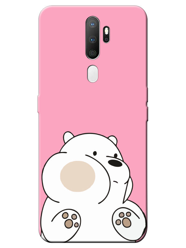 Oppo%20A5%202020%20Panda%20Pembe%20Telefon%20Kılıfı