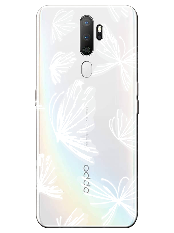 Oppo%20A5%202020%20Kelebek%20Şeffaf%20Telefon%20Kılıfı