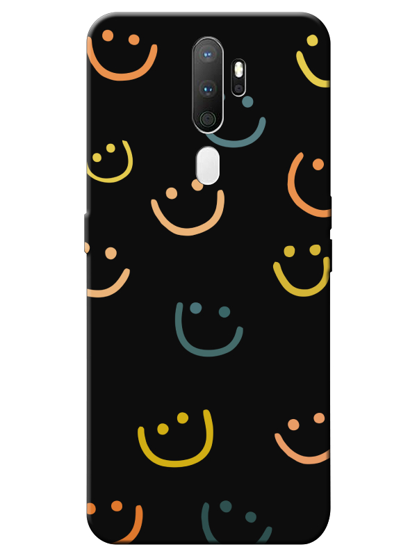 Oppo%20A5%202020%20Emoji%20Gülen%20Yüz%20Siyah%20Telefon%20Kılıfı