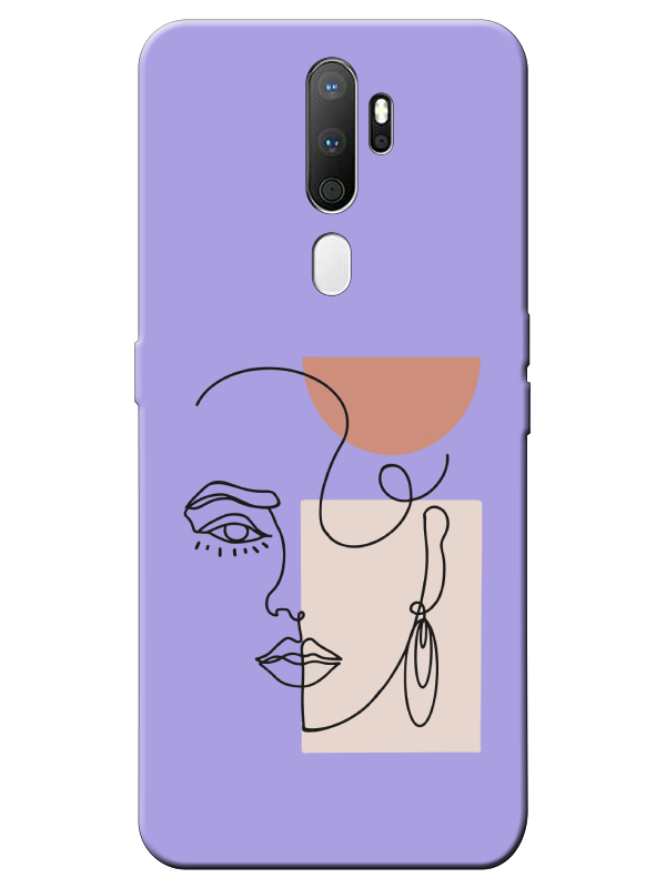 Oppo%20A5%202020%20Women%20Art%20Lila%20Telefon%20Kılıfı