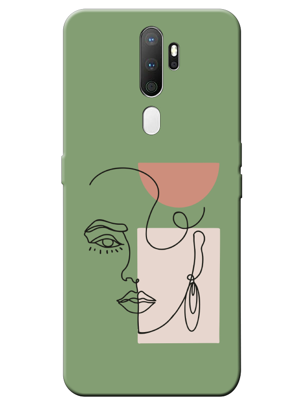 Oppo%20A5%202020%20Women%20Art%20Yeşil%20Telefon%20Kılıfı