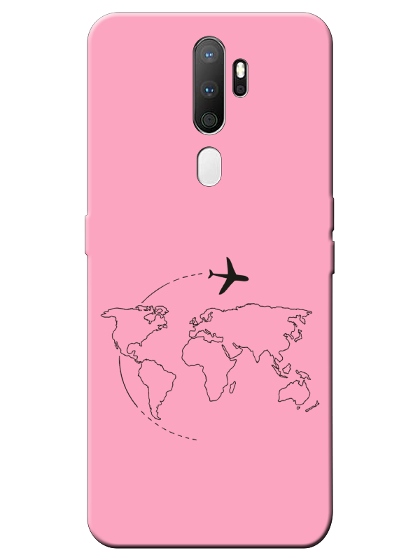 Oppo%20A5%202020Face%20Art%20Pembe%20Telefon%20Kılıfı