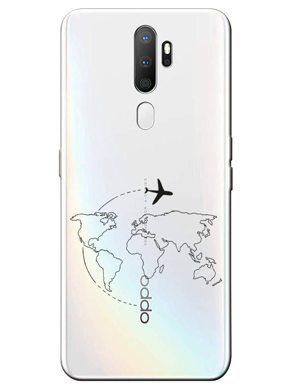 Oppo%20A5%202020Face%20Art%20Şeffaf%20Telefon%20Kılıfı