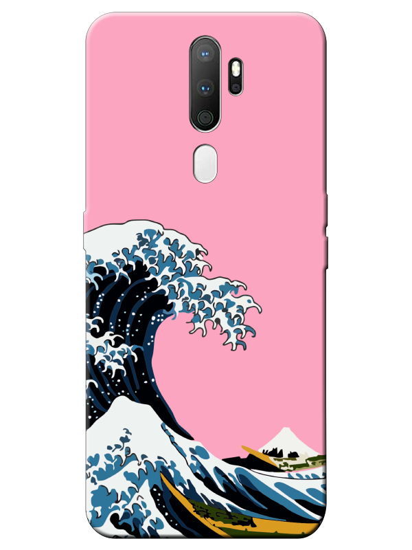 Oppo%20A5%202020%20Kanagawa%20Pembe%20Telefon%20Kılıfı