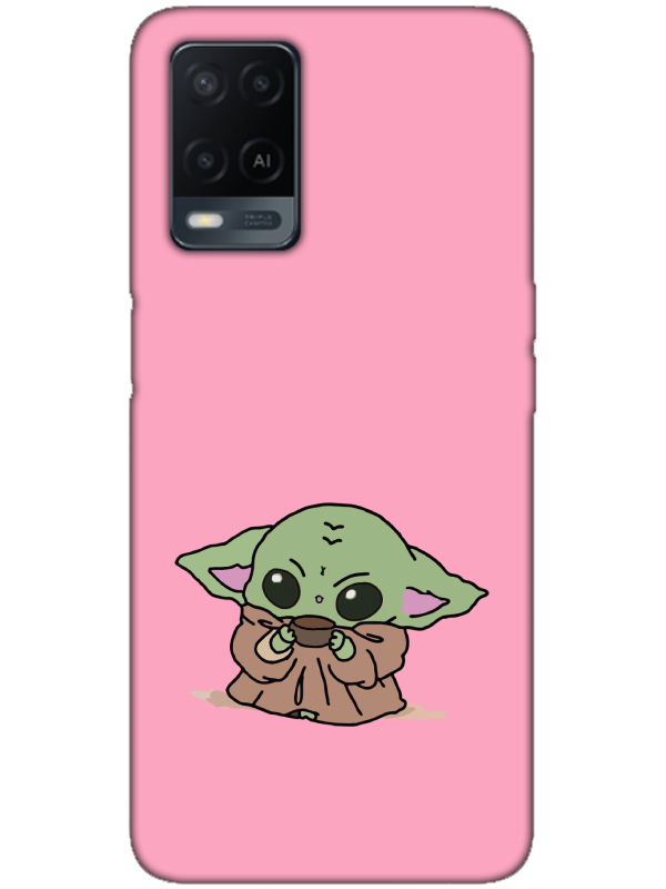 Oppo%20A54%20Baby%20Yoda%20Pembe%20Telefon%20Kılıfı