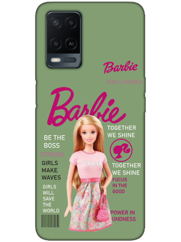 Oppo%20A54%20Barbie%20Yeşil%20Telefon%20Kılıfı