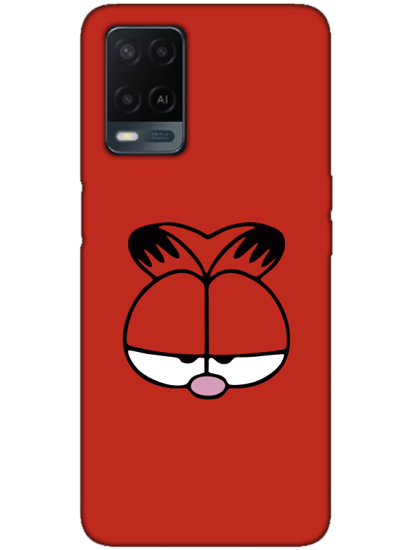 Oppo%20A54%20Garfield%20Kırmızı%20Telefon%20Kılıfı