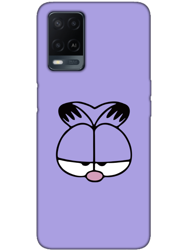 Oppo%20A54%20Garfield%20Lila%20Telefon%20Kılıfı