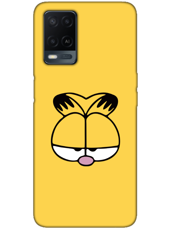 Oppo%20A54%20Garfield%20Sarı%20Telefon%20Kılıfı