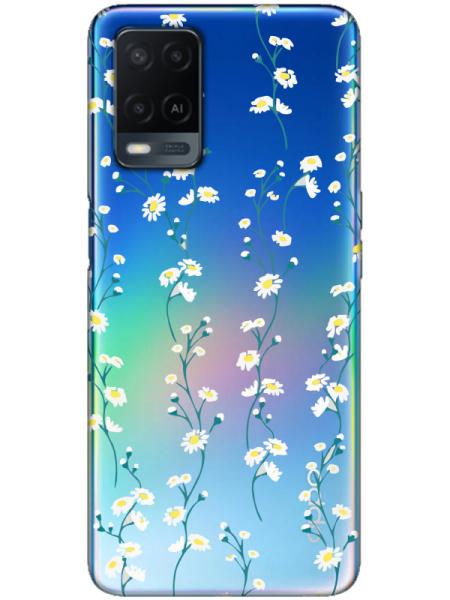 Oppo%20A54%20Papatya%20Sarmaşığı%20Şeffaf%20Telefon%20Kılıfı