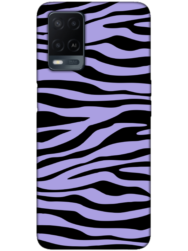 Oppo%20A54%20Zebra%20Desen%20Lila%20Telefon%20Kılıfı