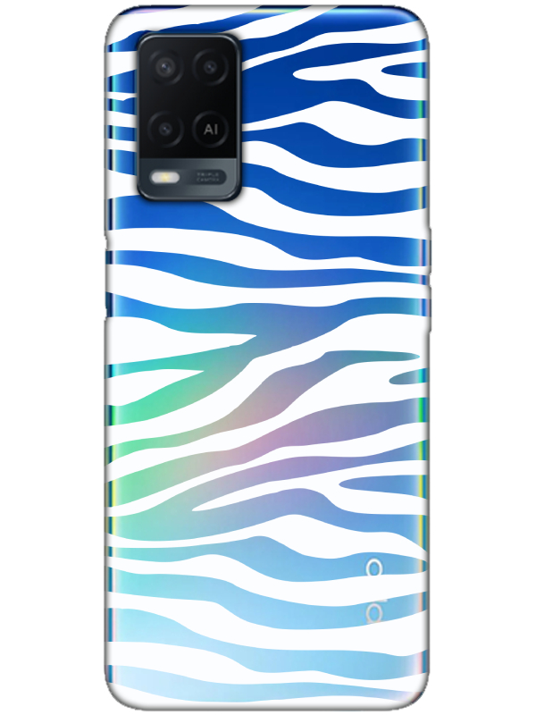 Oppo%20A54%20Zebra%20Desen%20Şeffaf%20Telefon%20Kılıfı