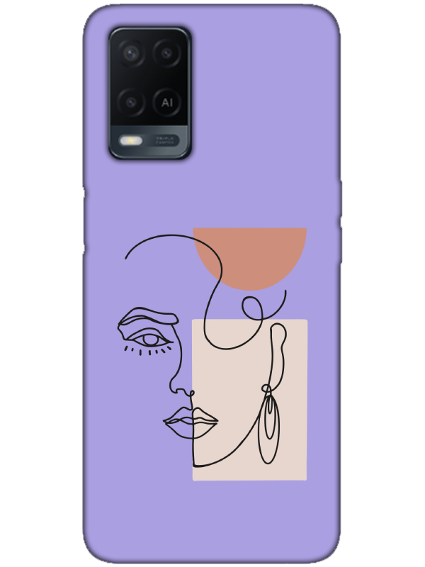 Oppo%20A54%20Women%20Art%20Lila%20Telefon%20Kılıfı