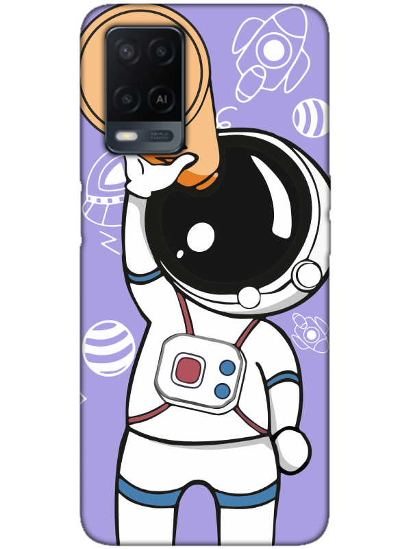 Oppo%20A54%20Astronot%20Lila%20Telefon%20Kılıfı