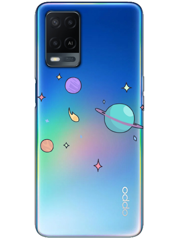 Oppo%20A54%20Gezegen%20Tasarım%20Şeffaf%20Telefon%20Kılıfı